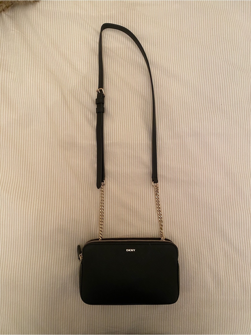 DKNY Black Crossbody Bag with Adjustable Strap
